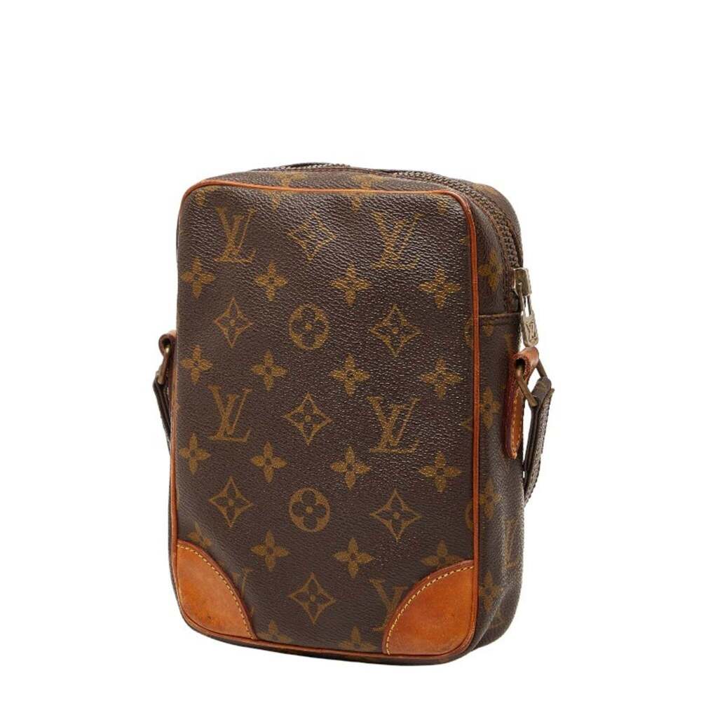 LOUIS VUITTON Authentic Brown Monogram Leather Shoulder Bag - Picture 2 of 11
